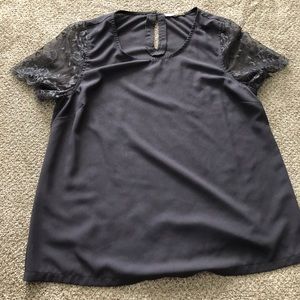 41 Hawthorne lace sleeve stitch fix shirt
